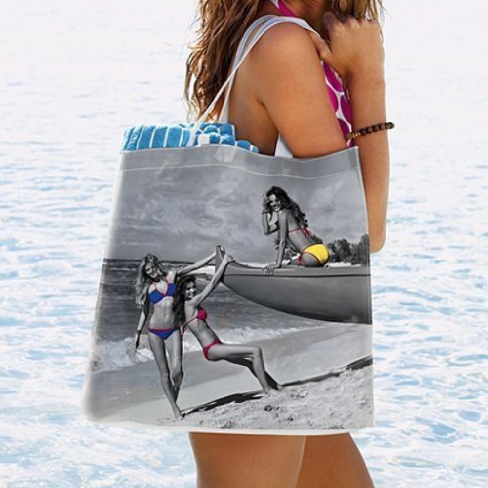 NEW Victoria's Secret SUPERMODELS Beach Tote Bag